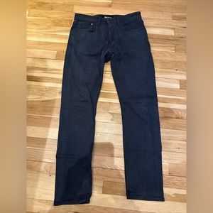 Men’s Revtown Decade Denim Charcoal Dark Gray Black Jeans Sharp Straight 31x32